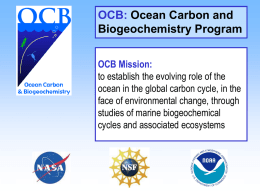 Physical Climate - OCB: Ocean Carbon & Biogeochemistry