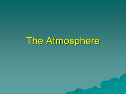 The Atmosphere - AP Environmental Science