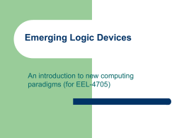 Emerging Logic Devices