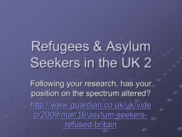 Refugees and Immigration in the UK