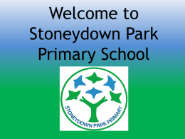 Welcome to Stoneydown Park Primary School
