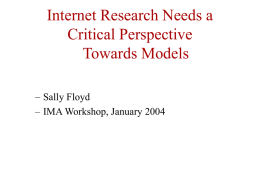Internet Research Needs a Critical Perspective Towards Models