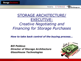 Storage Decisions 2004