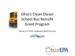 Ohio’s Clean Diesel School Bus Retrofit Grant Program