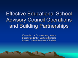 Effective School Board Operations and Building Partnerships