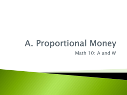 A. Proportional Money