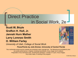 Direct Practice in Social Work