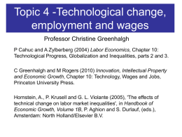 Technological change, employment and wages