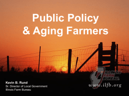 Public Policy & Aging Farmers