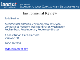 Environmental Review - Culture and Tourism