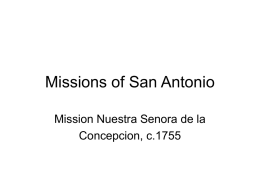 Missions of San Antoino