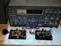The First radio on air