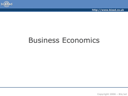 ###Business Economics - PowerPoint Presentation