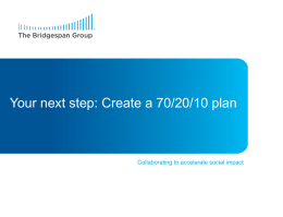 Your next step: Create a Plan A