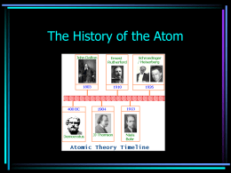 Atomic Structure Timeline Song
