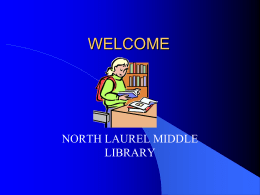 WELCOME [www.laurel.kyschools.us]