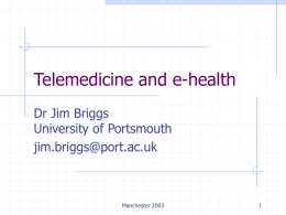 Telemedicine and e-health