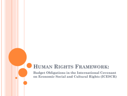 Human Rights Framework:
