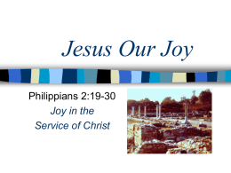 Jesus Our Joy - deep