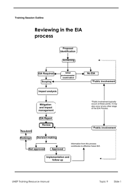 Reviewing in the EIA Process