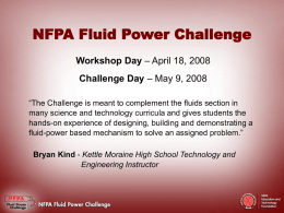 NFPA Fluid Power Challenge PPT