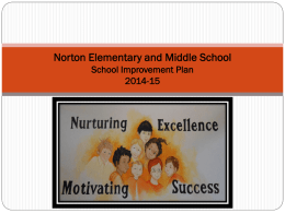 Norton Elementary and Middle School Improvement Plan 2013-2014