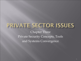 Private Sector Issues - State University of New York