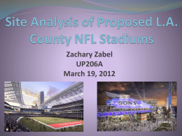 Site Analysis of Proposed L.A. County NFL Stadiums