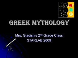 Greek Mythology - Northeast Dubois County School Corporation