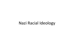 Nazi Racial Ideology