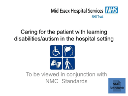 Caring for the patient with learning disabilities in the