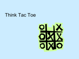 Think Tac Toe - mathmatters143