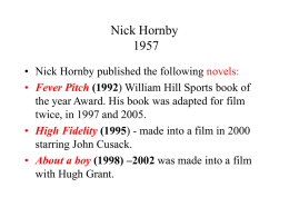 Nick Hornby
