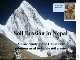 Soil Erosion in Nepal