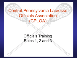 Central Pennsylvania Lacrosse Officials Association