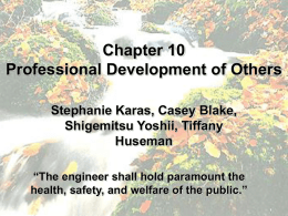 Chapter 10 Prpfessional Development of Others