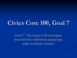 Civics Core 100, Goal 7