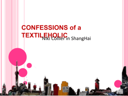 Confessions of a TextileHolic