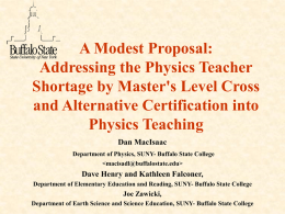 A Modest Proposal: Addressing the Physics Teacher Shortage