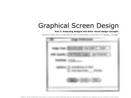 Graphical Design - University of Calgary