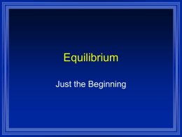 Equilibrium - Schoolwires