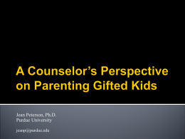 A Counselor Looks at Parenting