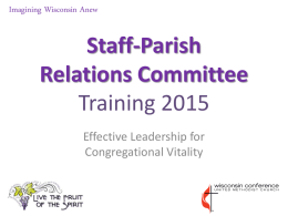 Staff-Parish Relations Committee (SPRC) Training