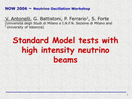 Diapositiva 1 - Istituto Nazionale di Fisica Nucleare