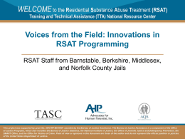 Voices from the Field: Innovations in RSAT Programming