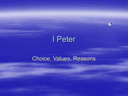 I Peter - Add To Your Learning