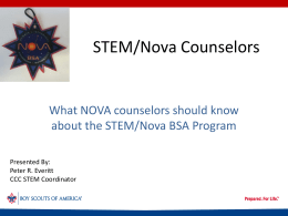 STEM/Nova for Scouting Units
