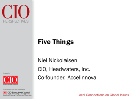 Five Things - Accelinnova