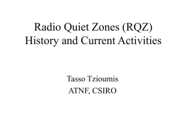 Radio Quiet Zones Past, Present and Future