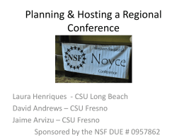 2011 Western Regional Noyce Conference
